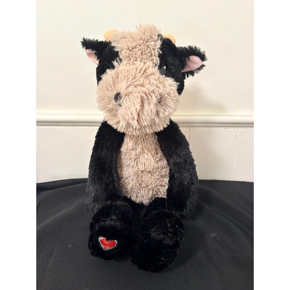 Vintage cow baby heart beat cow plush